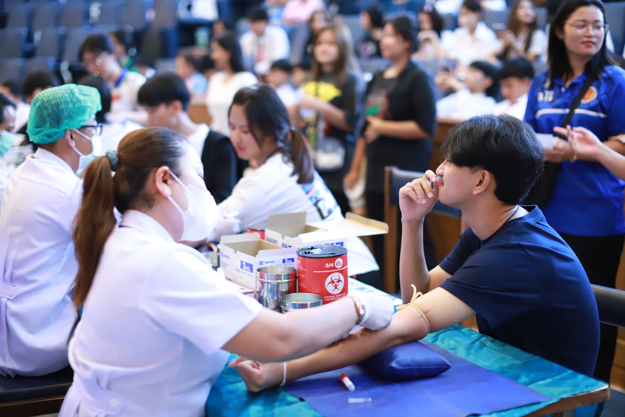 ประมวลภาพบรรยากาศการตรวจสุขภาพนักศึกษาใหม่ ประจำปีการศึกษา 2567