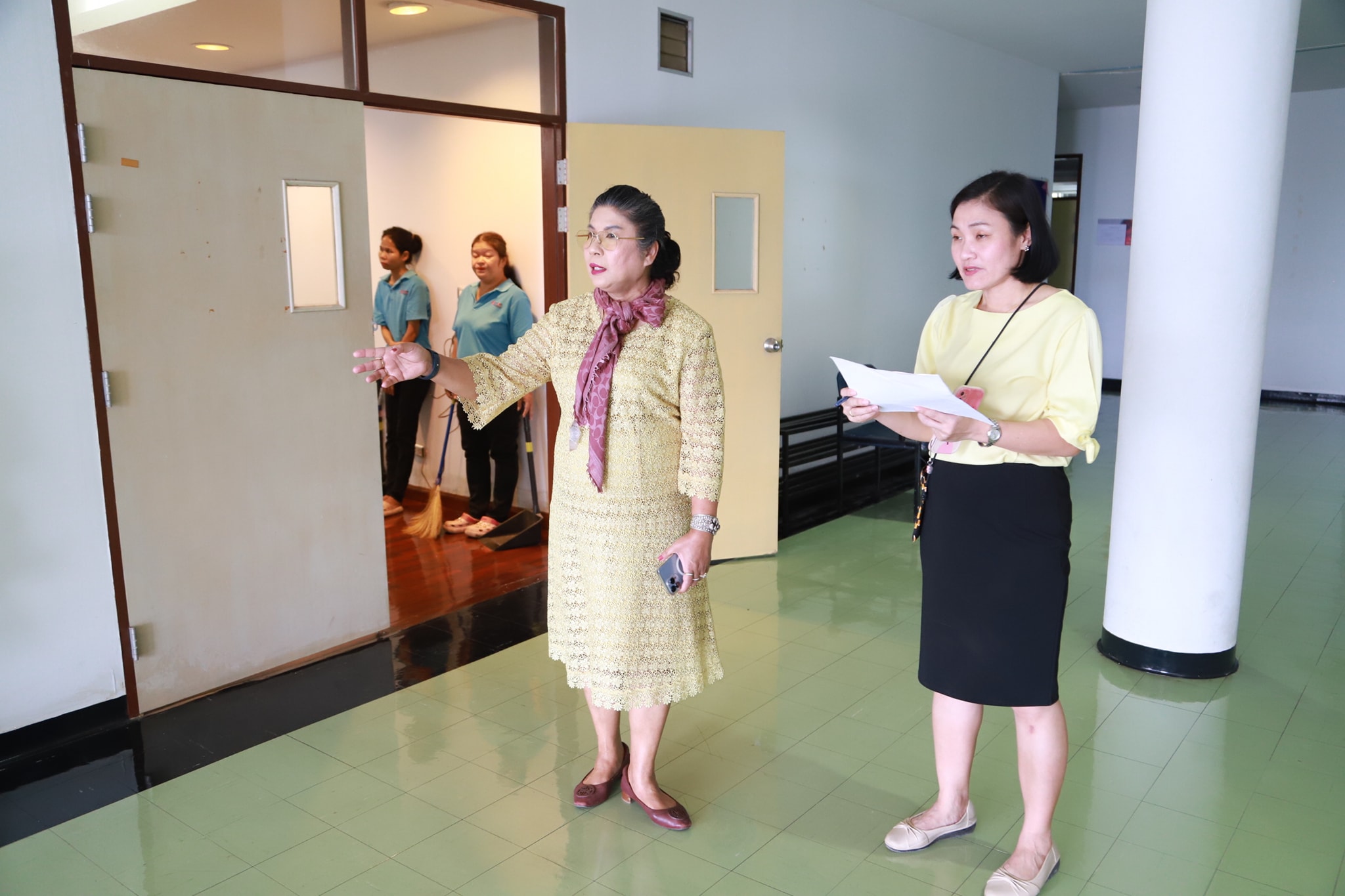 ลงพื้นที่อาคารอเนกประสงค์เพื่อเตรียมพร้อม