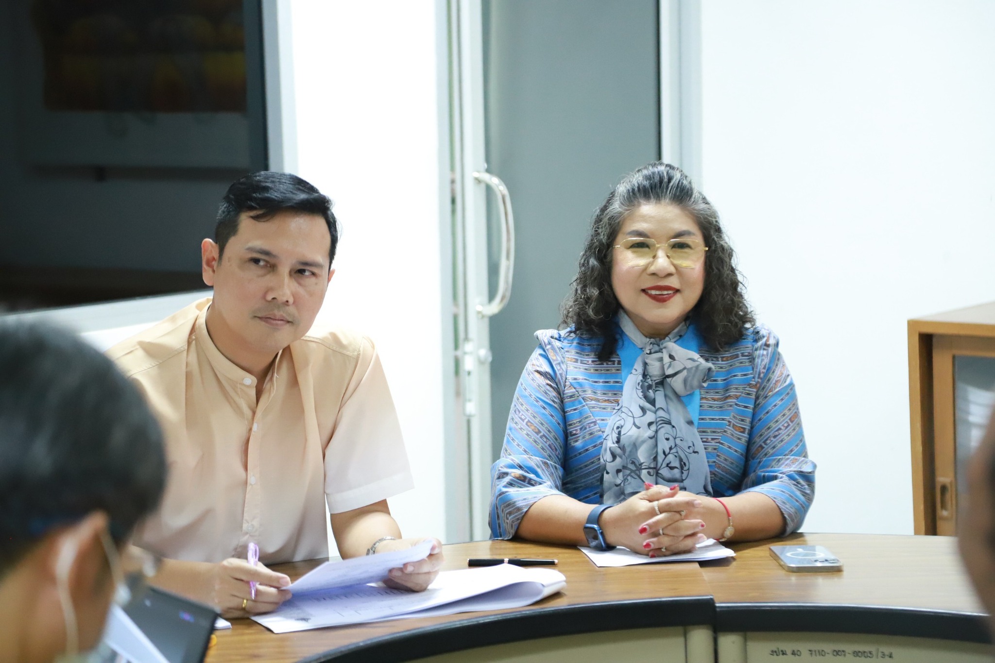 ประชุมตรวจรับพัสดุ งานปรับปรุงห้องประชุมอเนกประสงค์แบบอัจฉริยะ