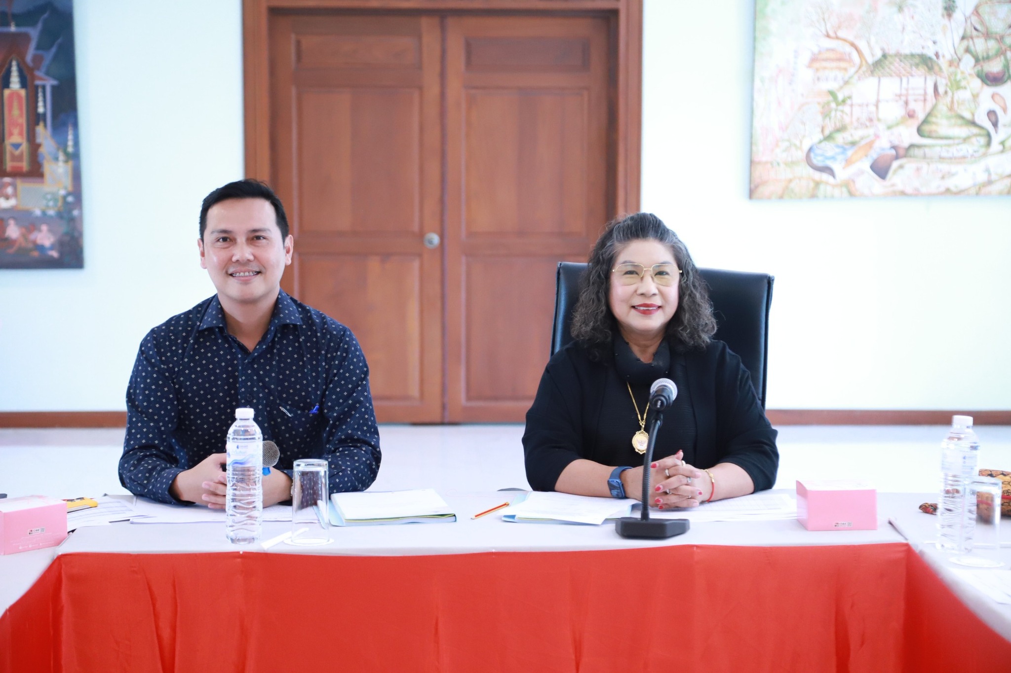 การประชุมตรวจรับพัสดุงานก่อสร้างงานปรับปรุงอาคาร