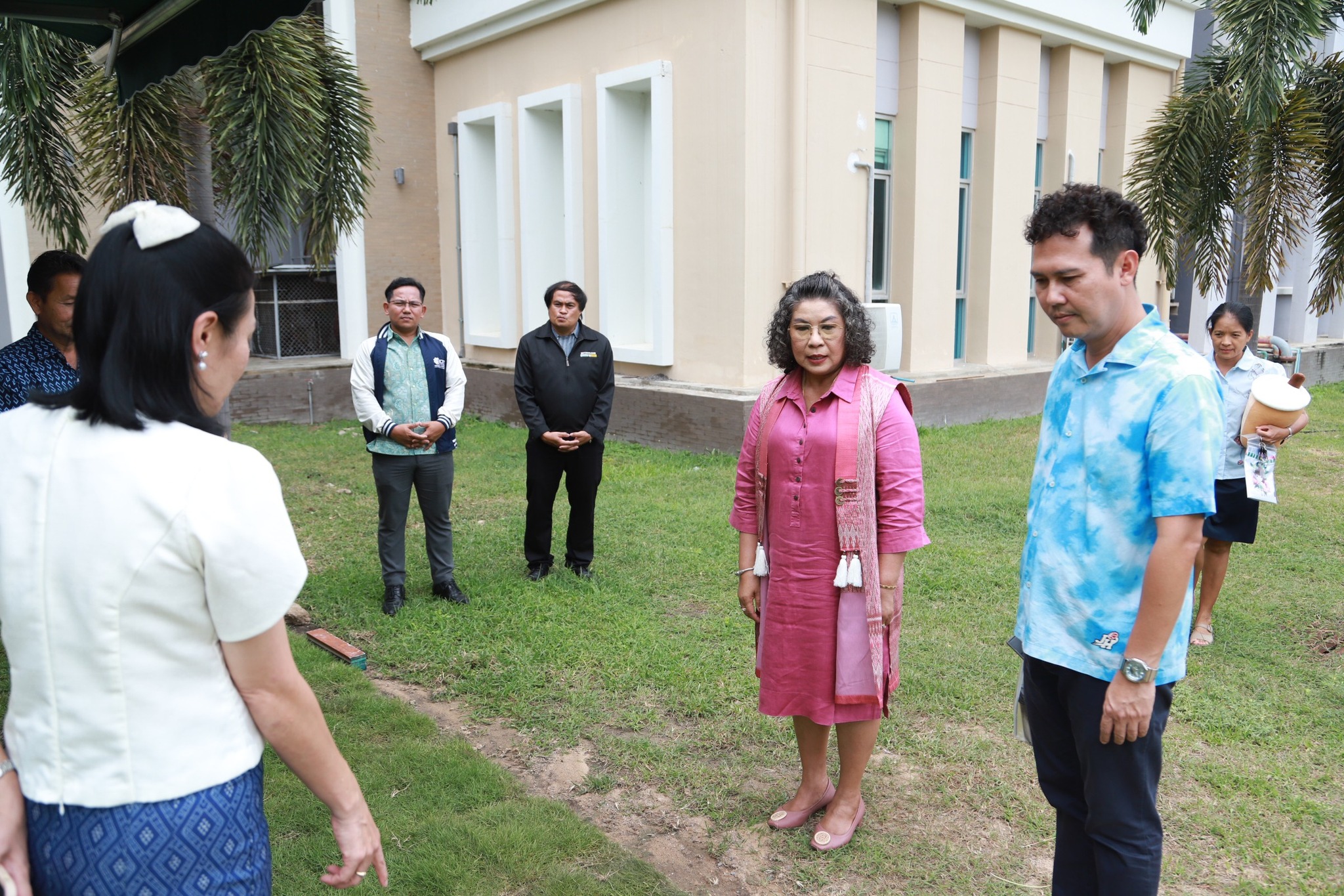 รองอธิการบดีลงพื้นที่จุดติดตั้งชุดครุภัณฑ์นวัตกรรมระบบพลังงานสะอาด