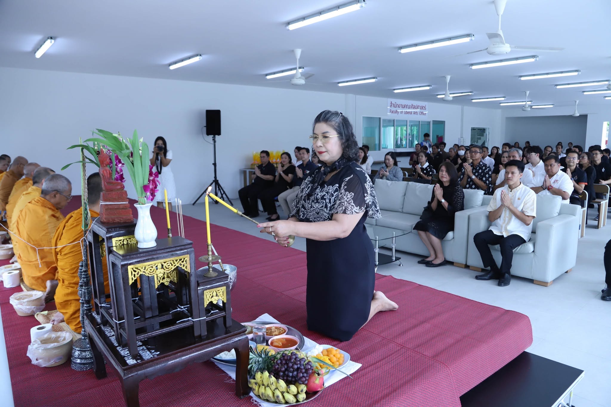 รองอธิการบดีประจำวิทยาเขตฯ เข้าร่วมโครงการสืบสานประเพณีทำบุญอาคารวิทยาศาสตร์