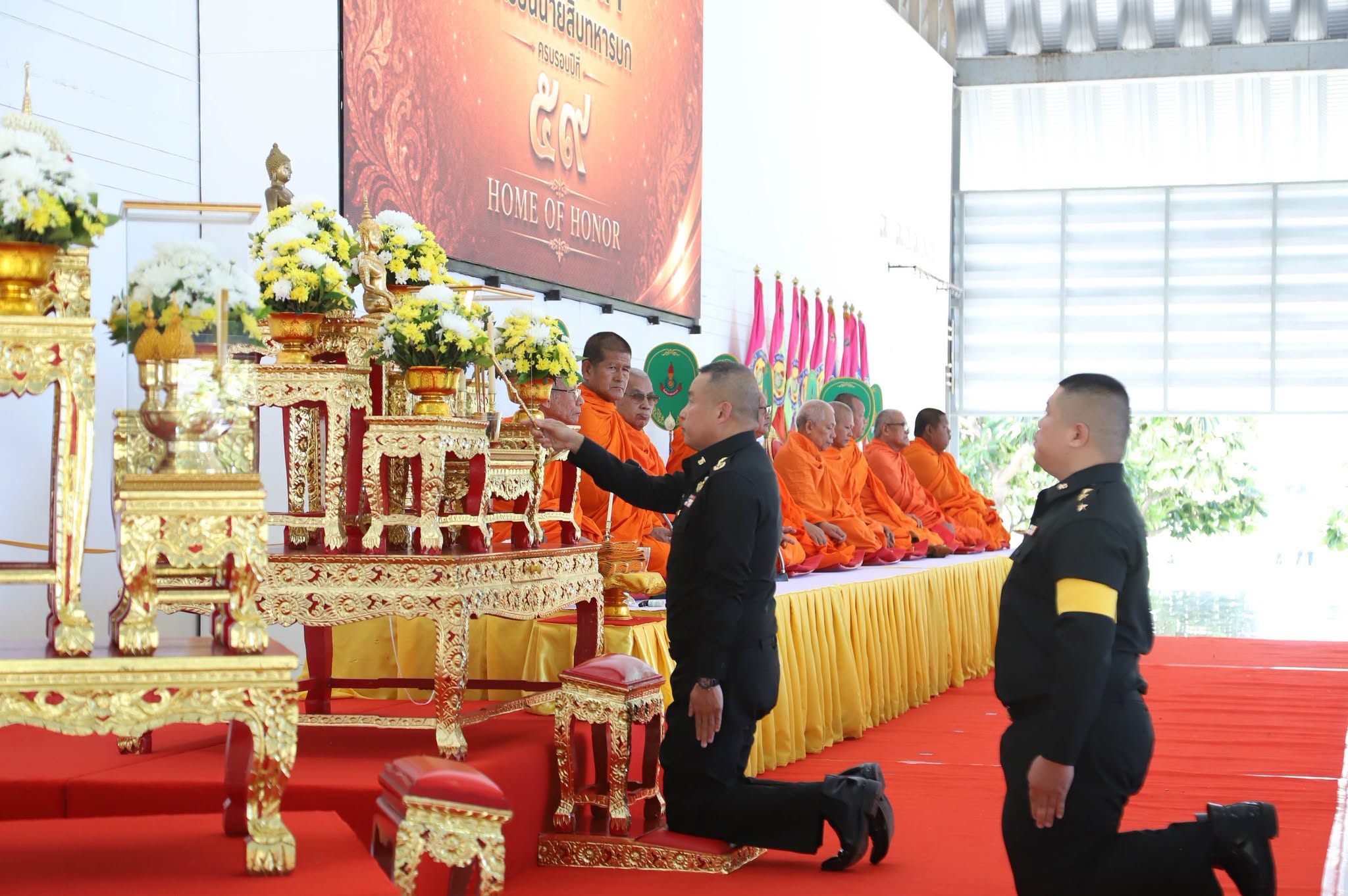 เข้าร่วมพิธีวันสถาปนาโรงเรียนนายสิบทหารบก ครบรอบปีที่ 59
